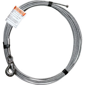 OZ Lifting Products Galvanized Cable Assembly with Ball End Fitting 1/4" Dia. x 40L 