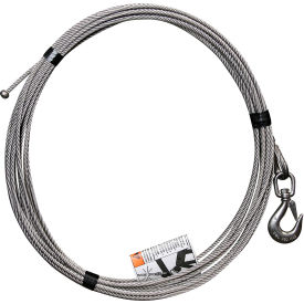 OZ Lifting Products Stainless Steel Cable Assembly with Ball End Fitting 1/4" Dia. x 20L 
