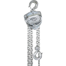 Oz Lifting Products OZSS010-20CH OZ Lifting Manual Chain Hoist, Stainless Steel, 1 Ton Capacity 20 Lift image.