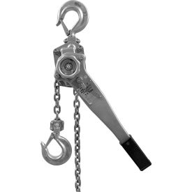 OZ Lifting Products Stainless Steel Manual Lever Hoist 1-1/2 Ton Capacity 5 Lift 