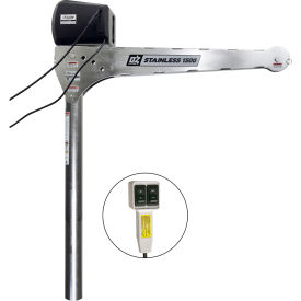OZ Lifting Products 1500 lb. Stainless Steel Davit Crane with 115V AC Electric Winch 