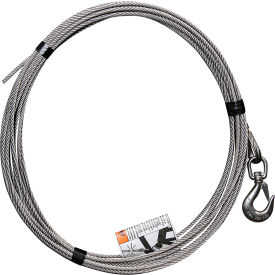 Oz Lifting Products OZSS.25-45 OZ Lifting 1/4" Stainless steel cable assembly for Davit Cranes image.