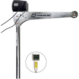 OZ Lifting Products 850 lb. Stainless Steel Davit Crane with 115V AC Electric Winch 