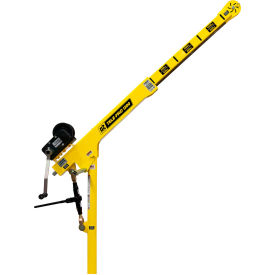 OZ Lifting Products 1200 lb. Tele-Pro Davit Crane with 2500 lb. Carbon Steel Brake Winch 