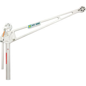 OZ Lifting Products 1000 lb. Extended Reach Davit Crane with Manual Minch 