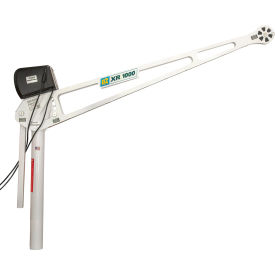 OZ Lifting Products 1000 lb. Extended Reach Davit Crane with AC Electric Winch 