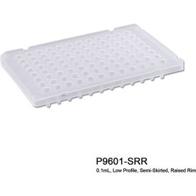 MTC Bio PureAmp PCR Plate For 0.1 ml Tube, 96 Place, Semi Skirted W/Raised Rim, 50 Pack