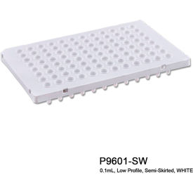 MTC Bio PureAmp PCR Plate For 0.1 ml Tube, 96 Place, Semi Skirted, White, 50 Pack