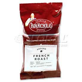 Papanicholas Coffee Co PCO25183 PapaNicholas®  Premium French Roast Coffee, Regular, Arabica Bean, 2.5 oz., 18/Carton image.