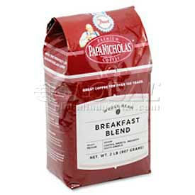 Papanicholas Coffee Co PCO25184 PapaNicholas®  Premium Breakfast Blend Coffee, Regular, Arabica Bean, 2.5 oz., 18/Carton image.