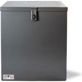 Paris Equipment Manufacturing Ltd 453-019 TuffBoxx ParcelBox Animal Resistant Delivery Box, 18"W x 12"D x 22"H, Gray image.