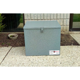 Paris Equipment Manufacturing Ltd 453-024 TuffBoxx ParcelBox Animal Resistant Delivery Box, 24"W x 18"D x 20"H, Gray image.