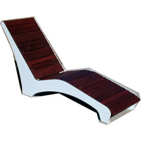 Lounge Chair with Pau Lope Wood Slats, White view 2