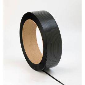 Pac Strapping® #3950 Polyester Strapping 1-1/4"W x 1520L Black 