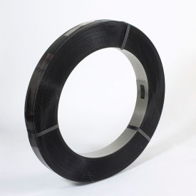Pac Strapping® High Tensile Steel Strapping 3/4"W x 0.029"Thick 16" x 3" Core Black 