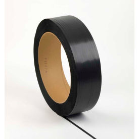 Global Industrial B2292266 Global Industrial™ Polypropylene Strapping, 1/2"W x 7200L x 0.025" Thick, 16" x 6" Core, Black image.
