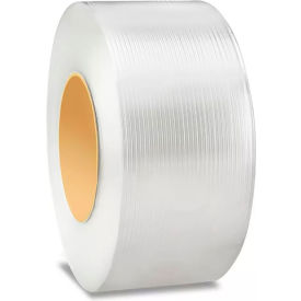 Global Industrial™ Polypropylene Strapping 1/2""W x 9900L x 0.022"" Thick 8"" x 8"" Core Clear