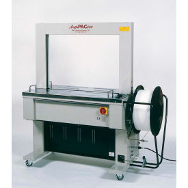 Pac Strapping Prod Inc AP3 850X600 1/2 Pac Strapping High Speed Automatic Arch Strap Machine for 12mm Strap Width, 60"L x 36"W x 36"H, Gray image.