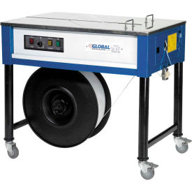 Global Industrial 921266 Global Industrial™ Polypropylene Strapping Machine w/ 1 Free Strapping Roll, Blue image.