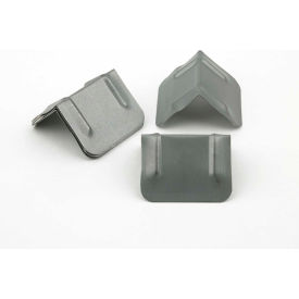Pac Strapping Prod Inc SCP125HD Pac Strapping Steel Strap Guard Corner Protectors, 10-1/2"L x 3"W, Silver, Pack of 500 image.