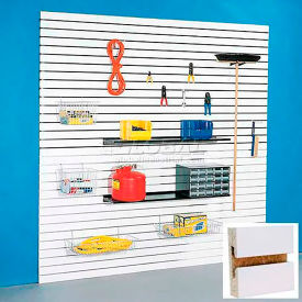 Slatwall Panel without Inserts, 48"W x 48"H, Paint Grade, Pack of 4 view 2