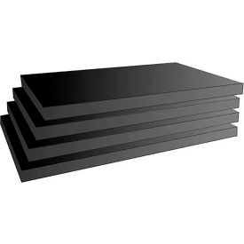 Slatwall Shelves, Finished on 2 Sides & 3 Edges, 14"W x 3/4"H, Black, Pack of 4 view 2