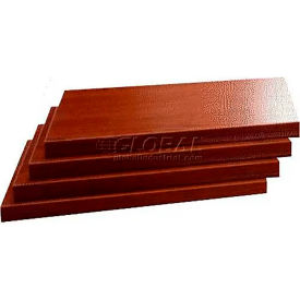 Slatwall Shelves, Finished on 2 Sides & 3 Edges, 14"W x 3/4"H, Cherry, Pack of 4 view 2