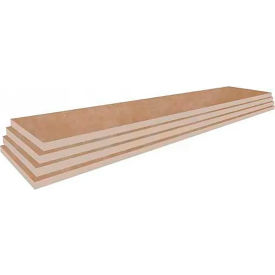 Slatwall Shelves, Finished on 2 Sides & 3 Edges, 47-3/4"W x 3/4"H, Birch, Pack of 4 view 2