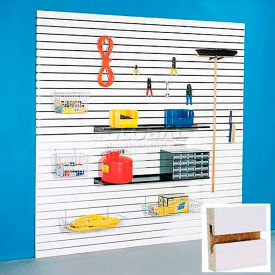 Slatwall Panel without Inserts, 48"W x 96"H, Paint Grade, Pack of 4 view 2