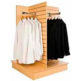 4-Way Slatwall Merchandiser, 36"W x 54"H, Maple view 2