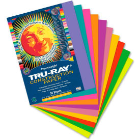 Pacon Corporation 102940 Pacon® Tru-Ray Construction Paper 9" x 12" Bright Assorted image.