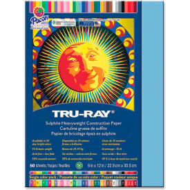 Pacon Corporation 103016 Pacon® Tru-Ray Construction Paper 9" x 12" Sky Blue image.