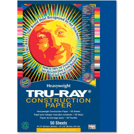 Pacon Corporation 103017 Pacon® Tru-Ray Construction Paper 9" x 12" Royal Blue image.