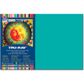 Pacon Corporation 103039 Pacon® Tru-Ray Construction Paper 12" x 18" Turquoise image.