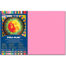 Pacon Corporation 103045 Pacon® Tru-Ray Construction Paper 12" x 18" Shocking Pink image.