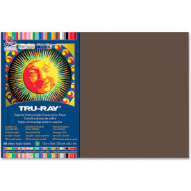 Pacon Corporation 103056 Pacon® Tru-Ray Construction Paper 12" x 18" Dark Brown image.