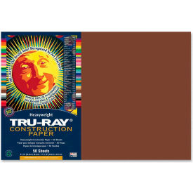 Pacon Corporation 103057 Pacon® Tru-Ray Construction Paper 12" x 18" Brown image.