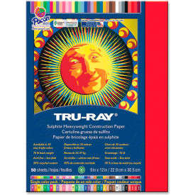 Pacon Corporation 103431 Pacon® Tru-Ray Construction Paper 9" x 12" Festive Red image.