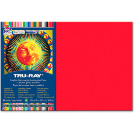 Pacon Corporation 103432 Pacon® Tru-Ray Heavyweight Construction Paper 12" x 18" Festive Red image.