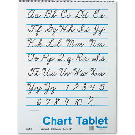 Pacon Corporation 74510 Pacon® Chart Tablets 74510, 24" x 32", White, 1 Each image.
