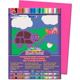 Pacon Corporation 9103 Pacon® SunWorks 9103 Construction Paper 9" x 12" Hot Pink image.
