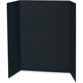 Pacon Corporation 3766 Pacon® Tri-fold Presentation Board, 48"W x 36"H, Black, 24/Carton image.