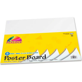 Pacon® Recyclable Poster Board  11""W x 14""H White 5/Pack