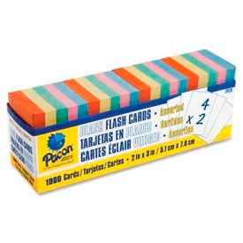 Pacon Corporation 74170 Pacon® Blank Flash Card Dispenser Box, 2" x 3", Assorted, 1000 Cards/Pack image.