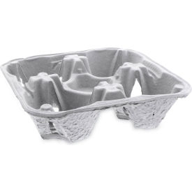 Pactiv Evergreen™ EarthChoice 4 Cup Carrier w/ Food Tray Natural Pack of 300