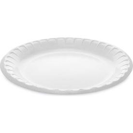 Pactiv Evergreen™ Placesetter Deluxe Laminated Foam Plate 8-7/8" Dia. White Pack of 500