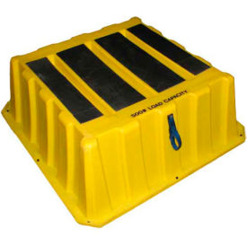 US Roto Molding NBST-1 YEL 1 Step Plastic Step Stand Large - Yellow 37"W x 37"D x 14"H - NBST-1 YEL image.