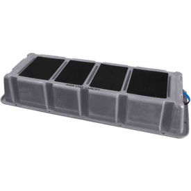 US Roto Molding NLST-1 GY 1 Step Plastic Step Stand Long - Gray 66-1/2"W x 26-1/2"D x 10"H - NLST-1 GY image.