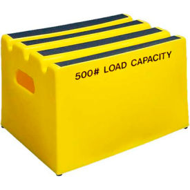 US Roto Molding ST-1 YEL 1 Step Plastic Step Stand - Yellow 19-1/2"W x 14"D x 12"H - ST-1 YEL image.