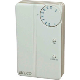 Peco 69314 PECO Trane Compatible Zone Sensor SP155-065 With Temp Adjust, On-Cancel image.